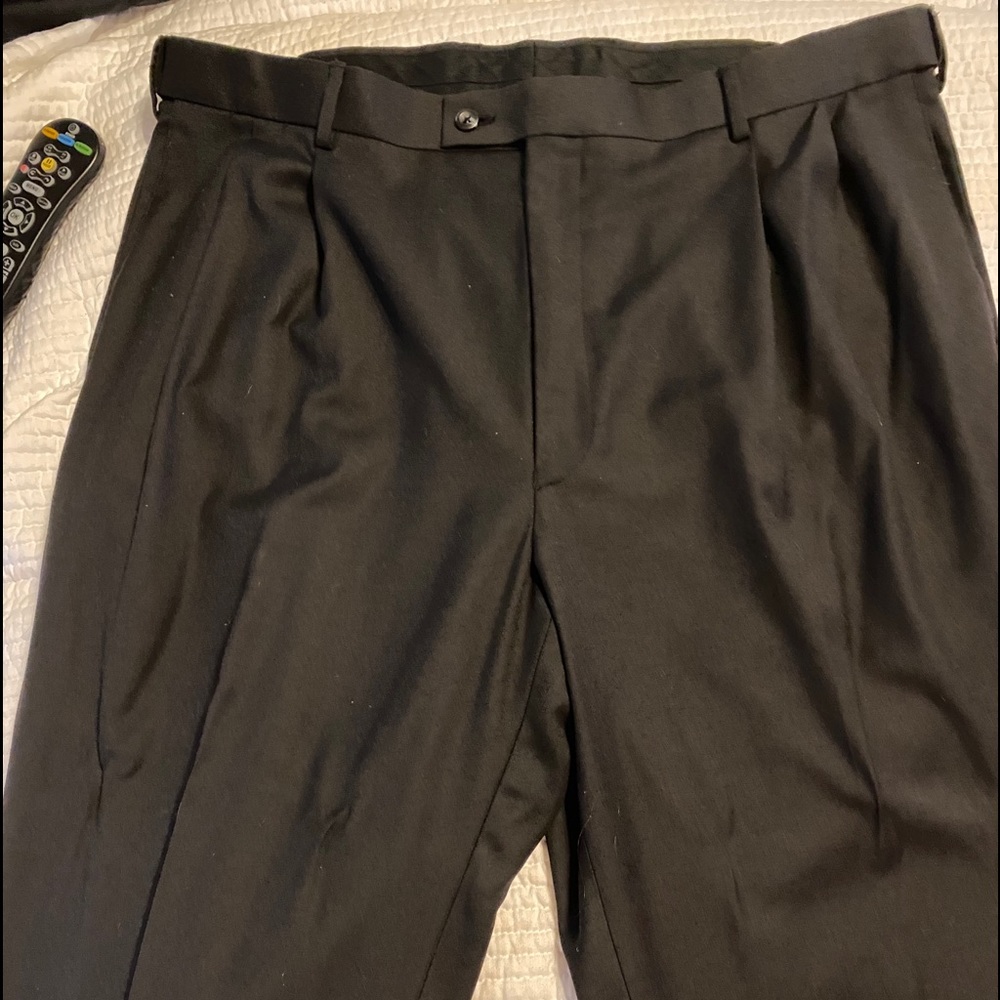 Croft&barrow Black Pleated men’s dress slacks
